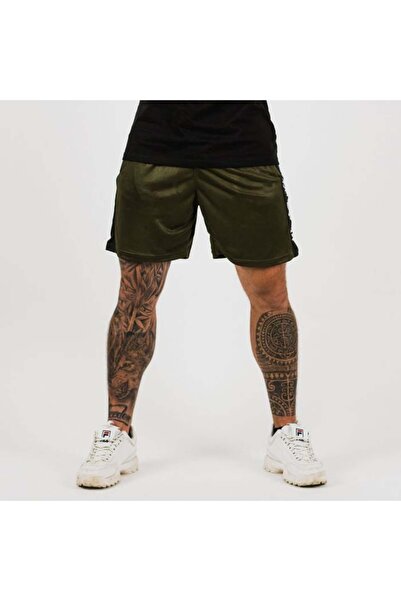 GymBeam Pantaloni scurți verticali pentru bărbați, verde militar