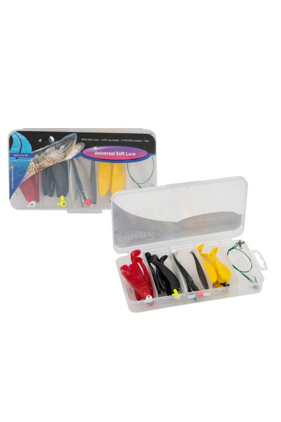 FishEdge Σετ naluci artificiale FishEdge, 16 naluci, 4 jig-uri, 2 strune, cut...