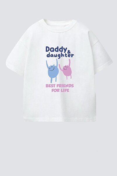 Monila Kız Çocuk Pamuklu Bisiklet Yaka Baskılı T-Shirt