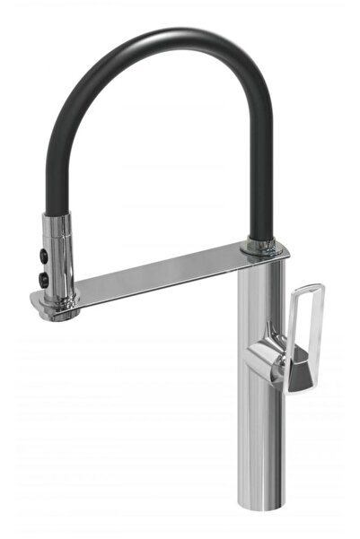 ROMSTAL Baterie bucătărie tip gât de lebădă, Romstal, Colorado, crom lucios