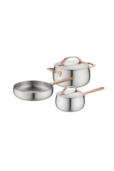 Berghoff Home Belly 5-Piece Cookware Set Warm Pink