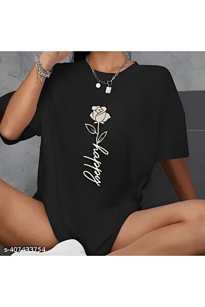 ZEMLİYA Tricou unisex supradimensionat cu imprimeu grafic – Croială lejeră pe...