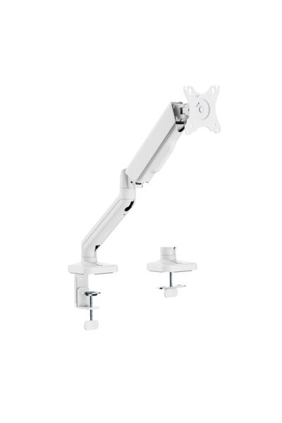 Gamertek ذراع شاشة مفردة من Pivot Core باللون الأبيض