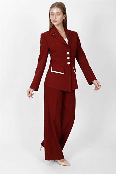 ÖNDER ÖZSOY Garnili Men's Collared Jacket & Classic Palazzo Women's Trousers ...
