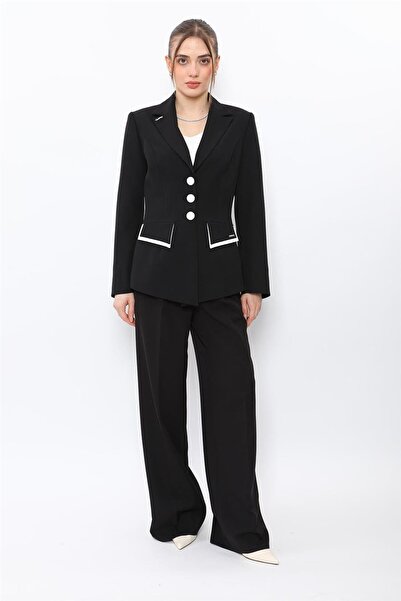 ÖNDER ÖZSOY Garnili Men's Collared Jacket & Classic Palazzo Women's Trousers ...