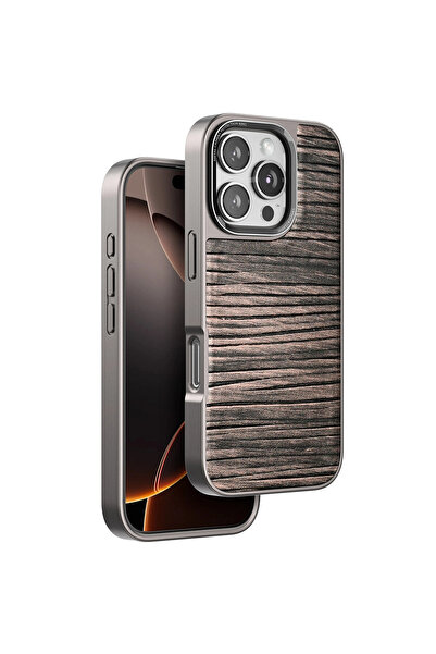 eco port iPhone 16 Pro Wave Cover - Brown