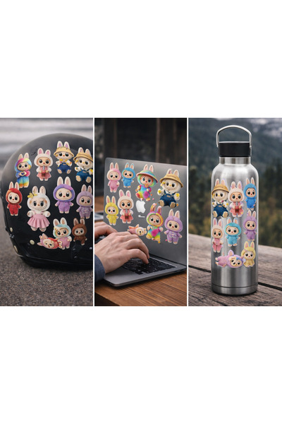 Limitless Design مجموعة ملصقات شخصيات ملونة وجذابة - لابتوب، دفتر، هاتف