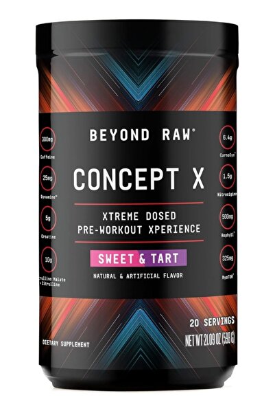 BEYOND RAW GNC BEYOND RAW® Concept X Pre-workout (Sweet & Tart) 20 Servings