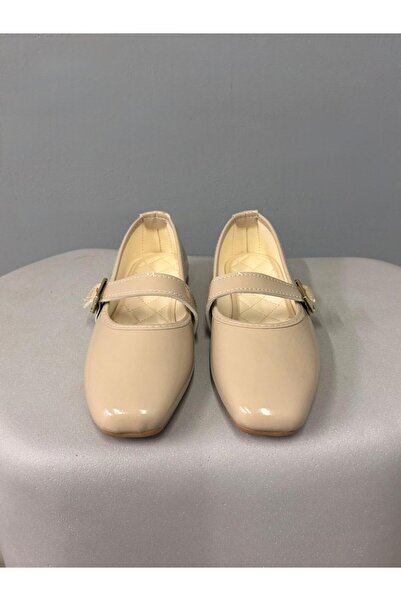 Beyond Women's Mink Buckle Patent Leather Ballerinas Byndshr04