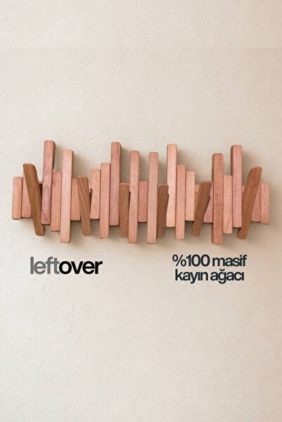 Bag The Joy Leftover Masif Kayın Ahşap Piyano Askılık | 6’lı Açılır Kapanır D...