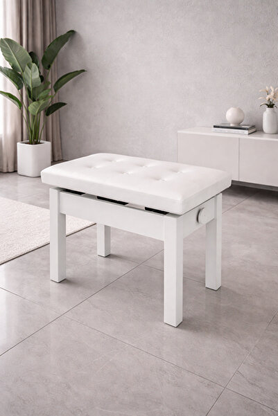 Katre Müzik Okulu Yayınları Katre Ayarlı Piyano Taburesi (Beyaz)