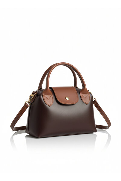 FREE MARKA Coffee Women's Shoulder and Hand Bag