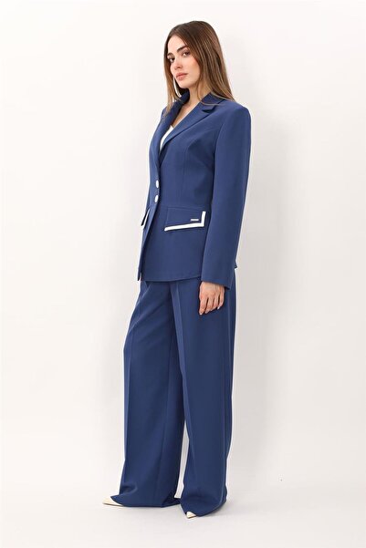 ÖNDER ÖZSOY Garnili Men's Collared Jacket & Classic Palazzo Women's Trousers ...
