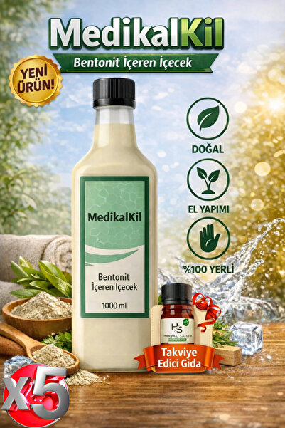 Venur Sefa Sağlığınız İçin MedikalKil Bentonit İçilebilir Kil 1000 ml Doğal D...