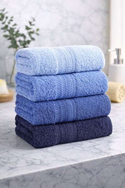TABEA HOME Kai̇ 4-Piece Towel Set Cotton Extra Soft