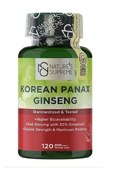 Nature's Supreme Korean Panax Ginseng 120 Kapsül