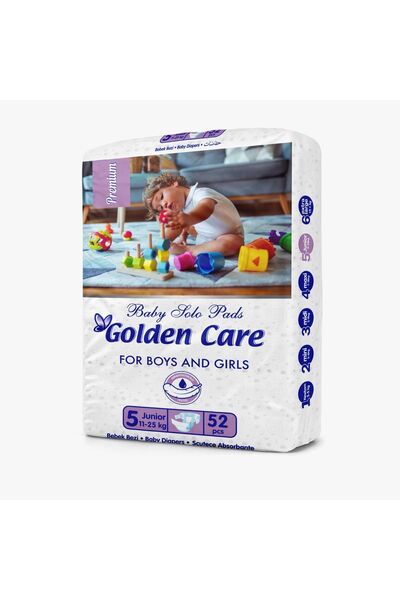 Golden Junior Diapers, Size 5 (11-25 kg), 52 Count