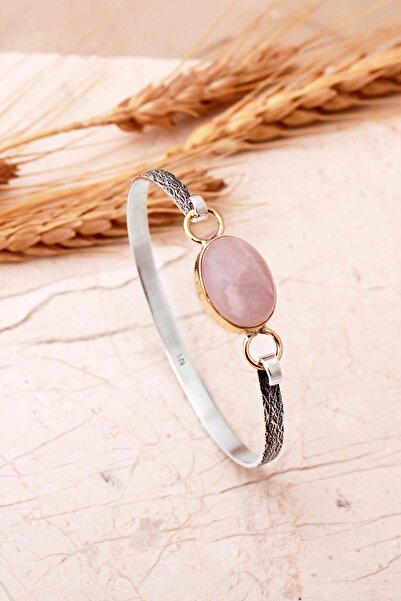 Sümer Telkari Taşlı Tasarım Elişi 925 Ayar Gümüş Bilezik 4859