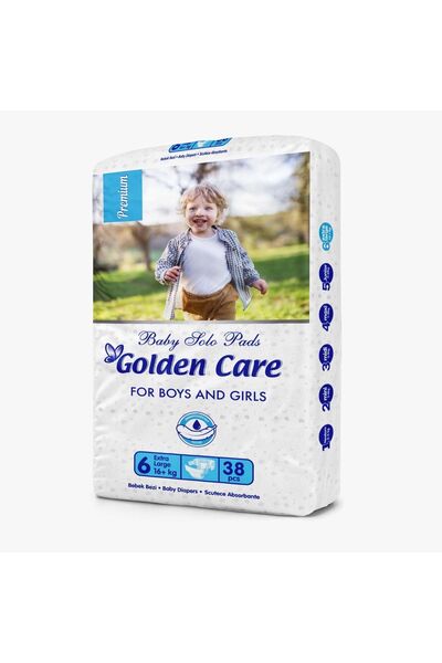 Golden Junior Plus Diapers Size 6 (16+ kg) - 38 Count