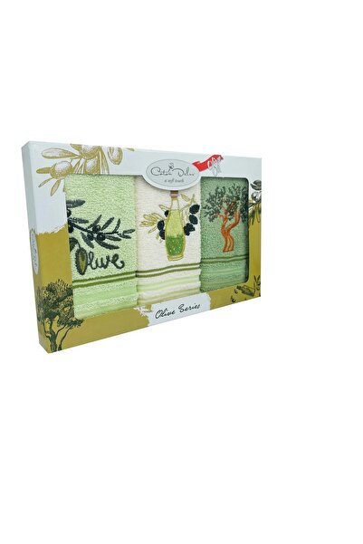 Cotton Deluxe Set of 3 Kitchen Towels 30x50cm 100% Cotton