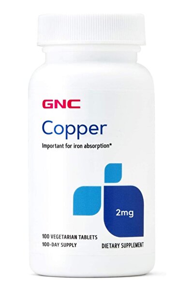 G.N.C GNC Copper 2 mg 100 Vegetarian Tablets