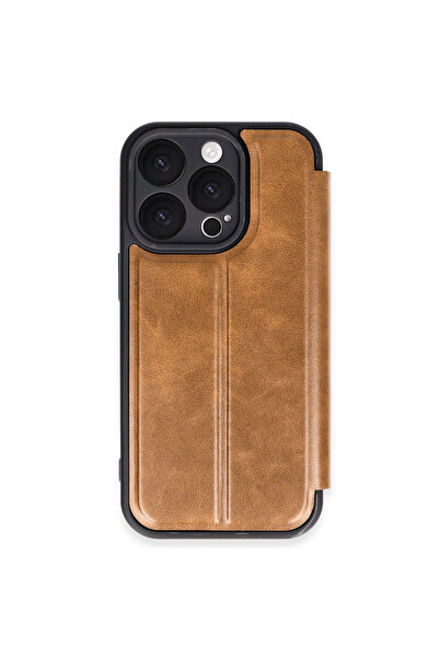 eco port iPhone 16 Pro Case Flip Cover - Tan