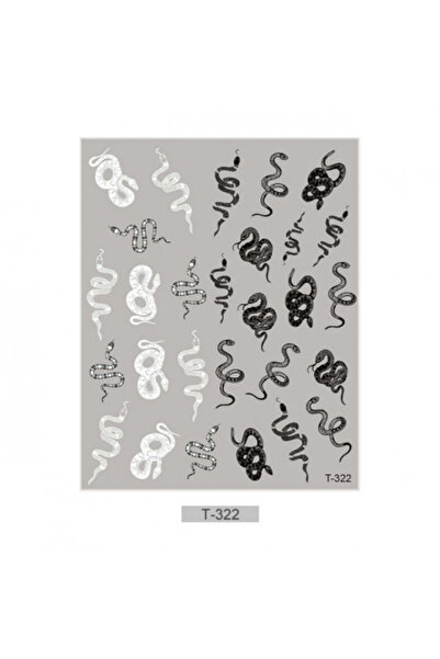 Pink Nails NAIL ART Stickers Sticker Animale Sticker Snakes T 322