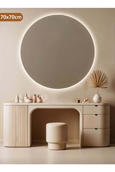 Taimi Round Makeup Mirror70 x70 cm, LED Lighted Vanity Mirror for a Modern De...