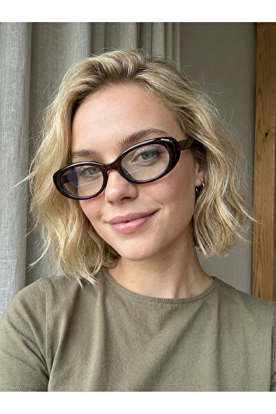 VEGA EYEWEAR Leo Kahverengi Retro Model Cat Eye Pinterest MAvi Işık Korumalı ...