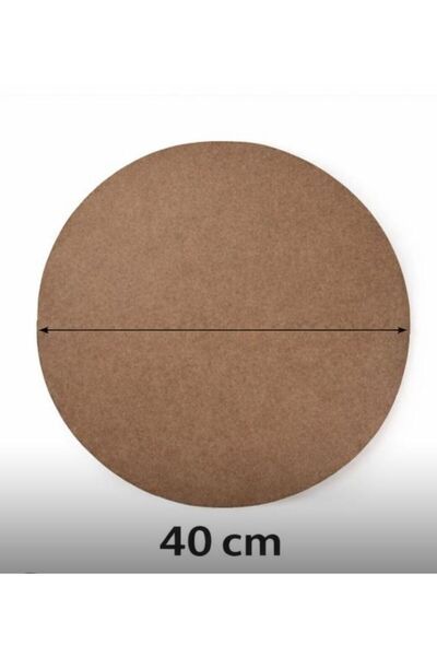 mdf yuvarlak pano - 40cm çap - boyamaya uygun - 8mm kalınlık