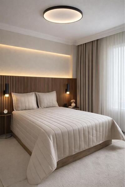 Çeyiz Diyarı Cuvertură de pat Velmira Jacquard din catifea, umplută cu fibră,...