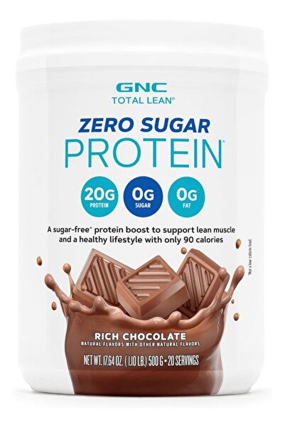G.N.C مشروب بروتين توتال لين الخالي من السكر بنكهة الشوكولاتة الغنية، 20 حصة