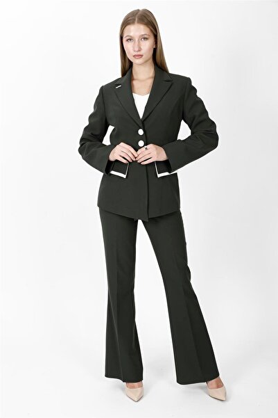 ÖNDER ÖZSOY Garnili Men's Collared Jacket & Pocketed Spanish-Cut Trousers Wom...