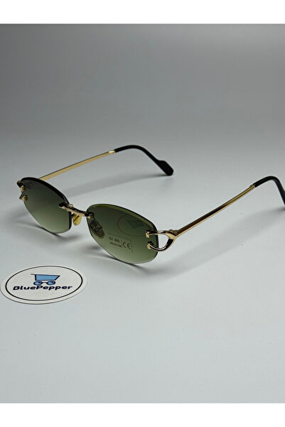 BluePepper Cartyy V12 |   Sunglasses Gold Sap Green Glass Color 51 Ekartman