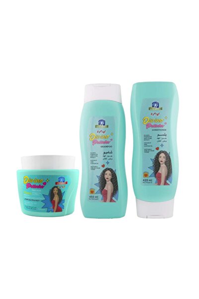 ROSE BERRYY Coconut Curly Hair Triple Action Set: Shampoo, Conditioner, and 3...