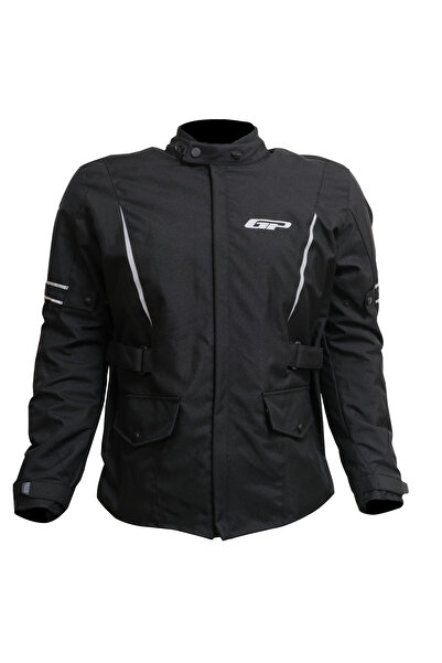 GP KOMPOZİT MNTK003 معطف شتوي للدراجات النارية بخمس طبقات حماية باللون الأسود