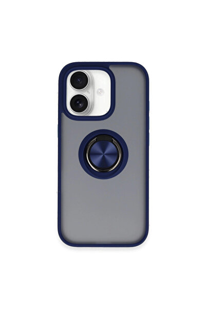 eco port iPhone 16 Case Montreal Ring Silicone Cover - Navy Blue