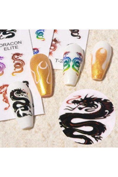 Pink Nails Autocolante pentru unghii Dragon T 236