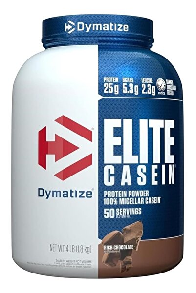 Dymatize مسحوق بروتين الكازين إيليت، بطيء الامتصاص، يحتوي على 25 غرام من البر...