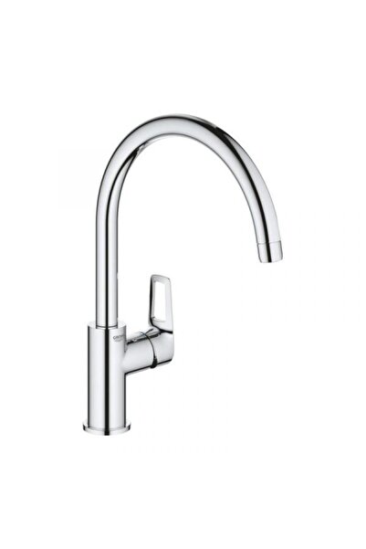 Grohe Kitchen Faucet Swan Neck, Grohe, Bauloop, Glossy Chrome