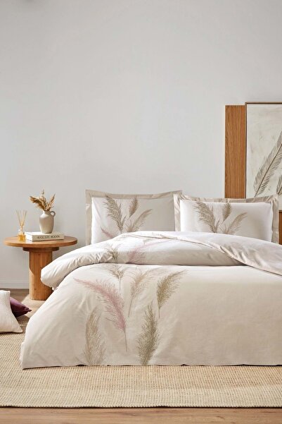 Özdilek Ranforce -Mischantus Krem- Çift Kişilik Nevresim Takımı