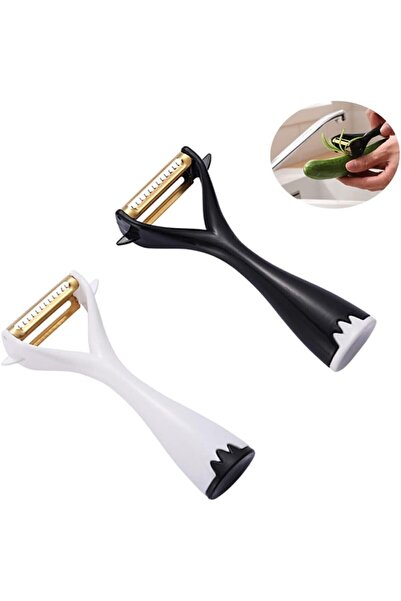 LeylArt مقشرة جوليان المقاومة للصدأ، مقشرة الخضروات، متعددة الوظائف، قطعة واحدة