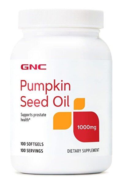 G.N.C Pumpkin Seed Oil 1000 Mg 100 Softgels 100 Servings