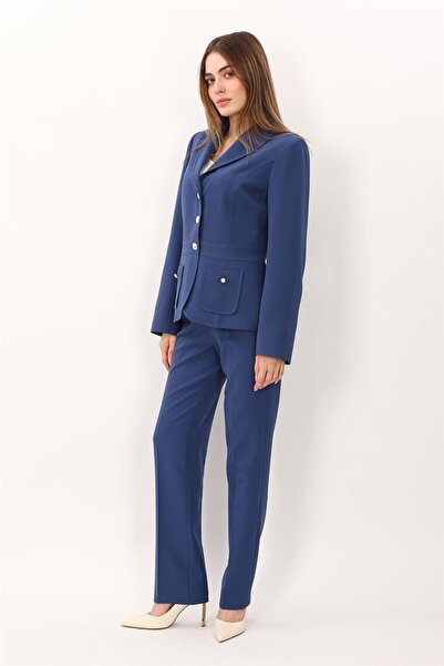 ÖNDER ÖZSOY Shawl Collar Pocketed Sports Jacket & Pocketed Pipe-Leg Trousers ...