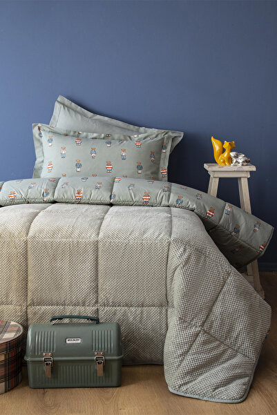 Apricitas HOME Teddy Green Single Softly Sleeping Set