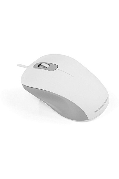 Modecom Mouse USB M10S, 1000 dpi, alb
