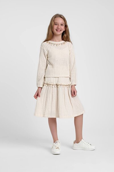 HAUSEkids Σετ για κορίτσια Mahra Milano 5-14 ετών - Latte