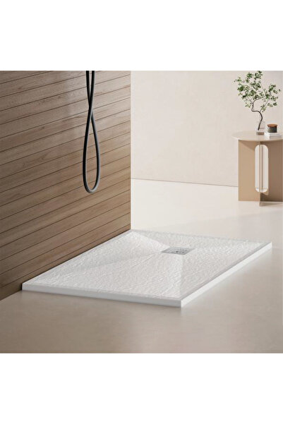 ALC-Shop Ορθογώνια βάση ντους 80x120 cm, λεπτή 3 cm, γυαλιστερή λευκή