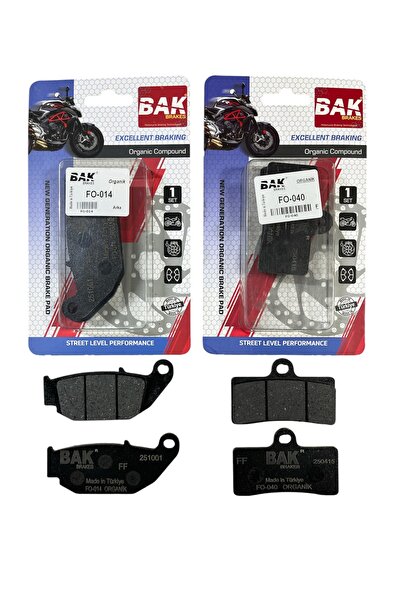MOTORKİT MK BAK ORGANİK ÖN BALATA + ARKA BALATA TAKIMI CF MOTO SR 250 / NK 25...