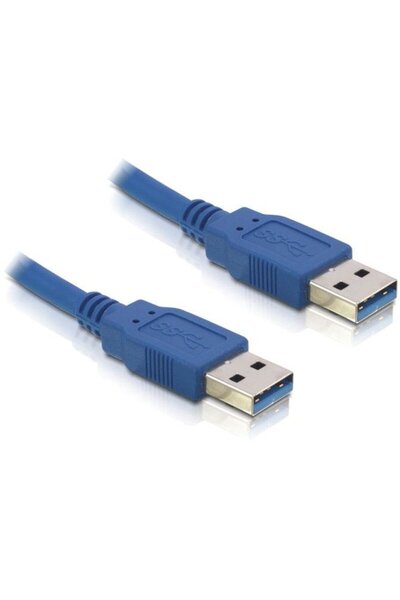 DELOCK Cablu USB 3.0 Tip A Masculă la USB 3.0 Tip A Masculă 3m Albastru